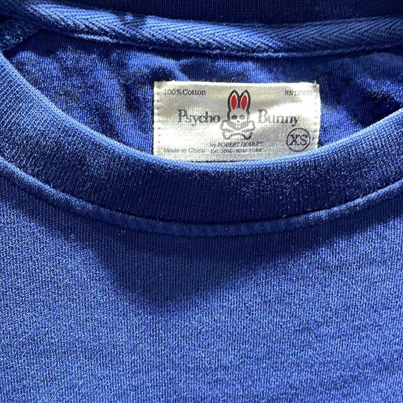 BNWT Men Psycho Bunny Logo Sweatshirt Assorted sizes Blue - Picture 4 of 10